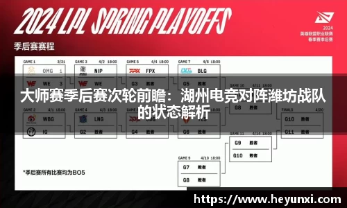 大师赛季后赛次轮前瞻：湖州电竞对阵潍坊战队的状态解析